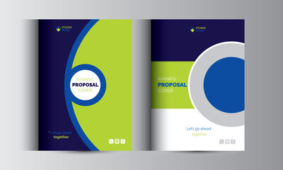 Business Proposal Catalog Cover Design Template Concepts
