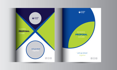 Business Proposal Catalog Cover Design Template Concepts
