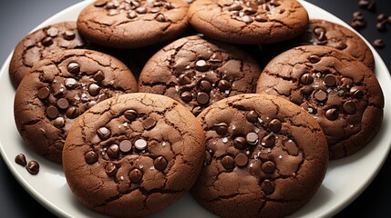 Cookies chocolate sweet snack pastry homemade