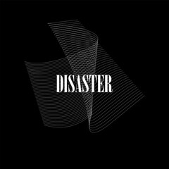 Disaster abstract futuristic geometric streetwear vector design