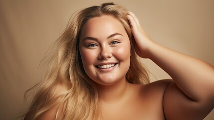 Nordic Radiance: The Beauty and Wellness of a Chubby Scandinavian Woman with Smooth, Healthy Skin, Embracing Joy, Confidence, and Inner Glow
