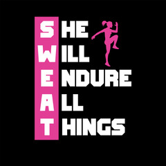 Gym fitness motivational typography poster vector