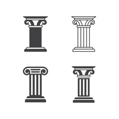 pillar icon vector