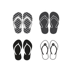 flip flop icon vector