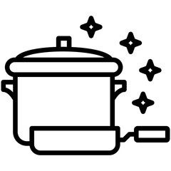 Housekeeping black outline icon, relate to housekeeping. use for UI or UX kit, web and app development.