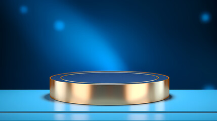 Simple product booth, podium, stage, product commercial photography background, cosmetics booth, 3D rendering