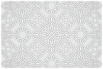 Seamless arabic pattern background. Arabian style Islamic ornamental Vector illustration