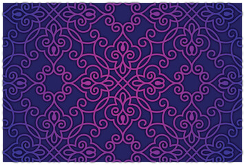Seamless arabic pattern background. Arabian style Islamic ornamental Vector illustration