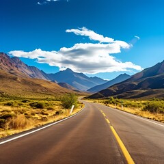 Road through a mountain pass