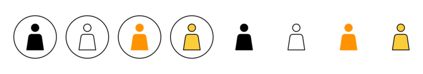User Icon set vector. person sign and symbol. people icon.