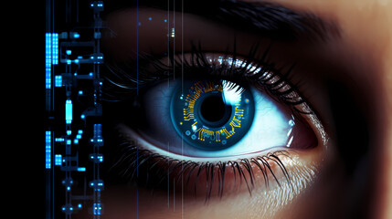 Technology abstract graphic poster web page PPT background, technology background