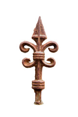 Wrought iron, parts from fences