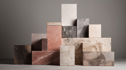 Sample Collection of Marble and Stone Tiles