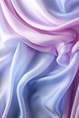Gradient pink blue silk satin fabric