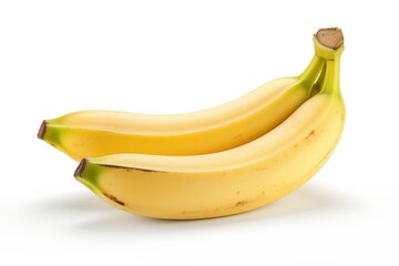 Bunch of bananas isolated on white background . generative ai