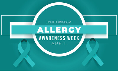 Allergy Awareness Week. background, banner, card, poster, template. Vector illustration.