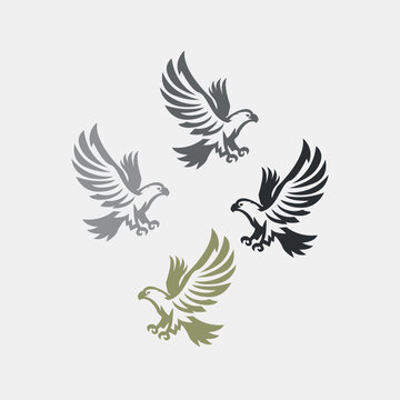 logo four eagle in flight.
