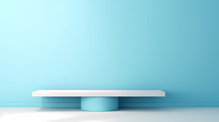 Simple product booth, podium, stage, product commercial photography background, cosmetics booth, 3D rendering