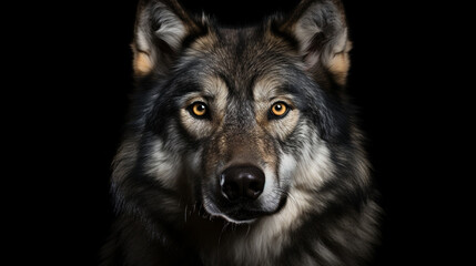 Naklejka na ściany i meble wolf head portrait