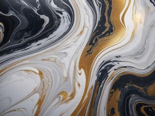Marble abstract acrylic background Agate ripple pattern Gold powder