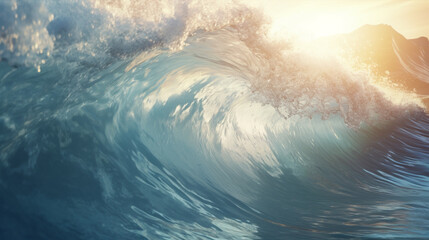 surfing in the ocean