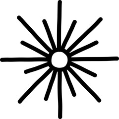 Astropology Symbol Line Art Illustration