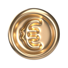 3D Gold euro icon