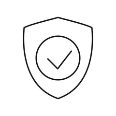 Security icon on transparent background