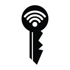 Smart home icon silhouette