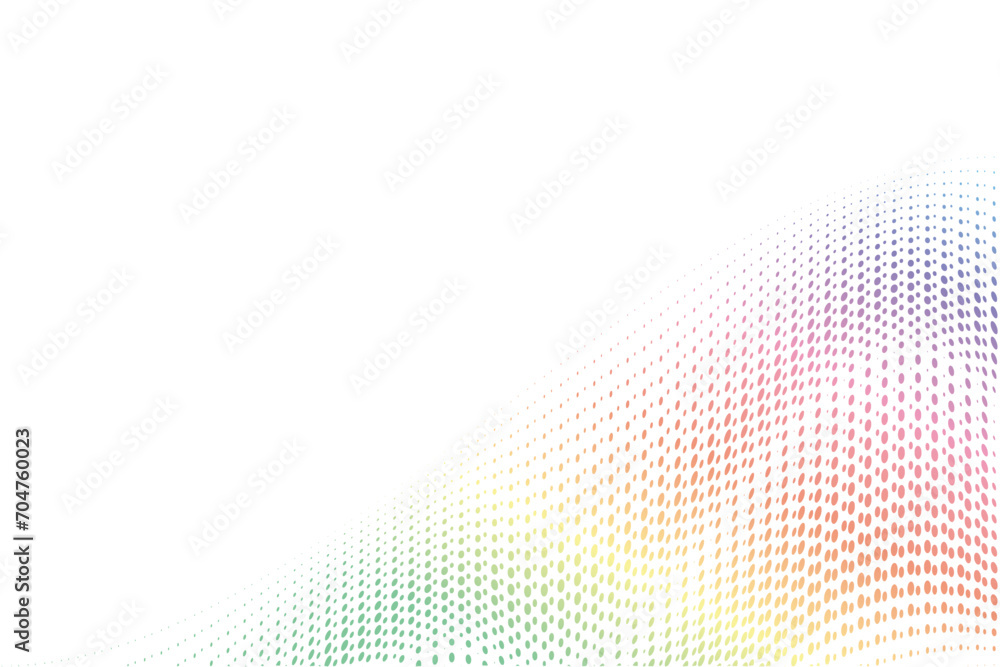 Poster pop art background vector. design dots halftone effect gradient spectrum on white background. design