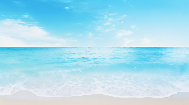 abstract blue sea and beach summer background