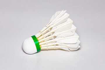 Fototapeta na wymiar Single badminton shuttlecock