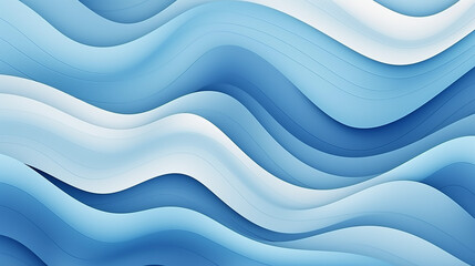 Fototapeta premium paper cut abstract art background 3d layer blue color