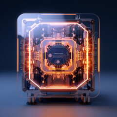 Future technology advanced quantum computer
