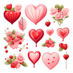 Valentines Day element cliparton