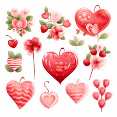 Valentines Day element cliparton