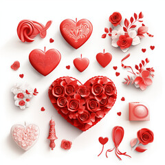 Valentines Day element cliparton