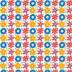 seamless pattern with flowers