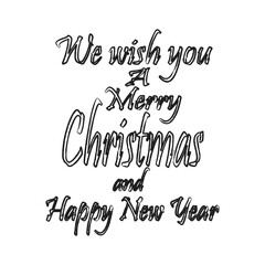 merry christmas lettering