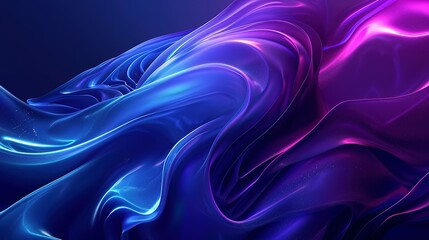 Obraz premium Abstract blue and purple liquid wavy Background. liquid wavy shapes futuristic banner Background.