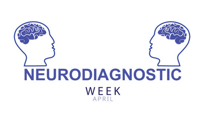 Neurodiagnostic Week. background, banner, card, poster, template. Vector illustration.