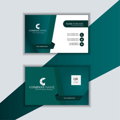 Clean professional business card template, visiting card, business card template. Business card design template