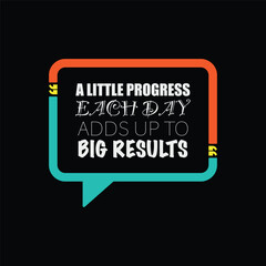 Progress slogan speech bubble