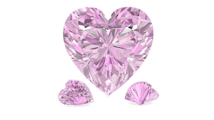 diamond on white background (high resolution 3D image)