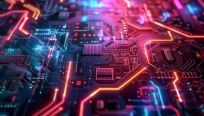 a modern abstract Circuit board Technology background