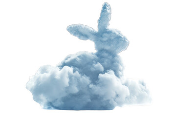 cloud formation that resembles the shape of a bunny or rabbit