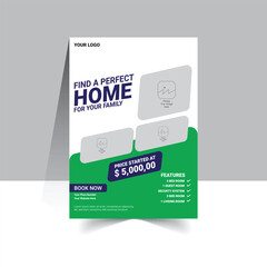 real estate house property flyer template