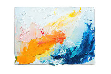 abstract painting on a rectangular canvas