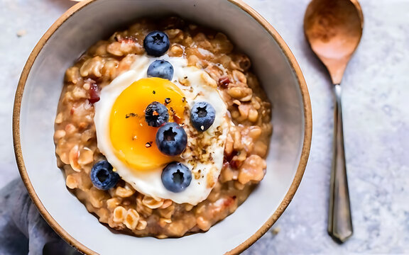 Capture the essence of Oatmeal in a mouthwatering food photography shot