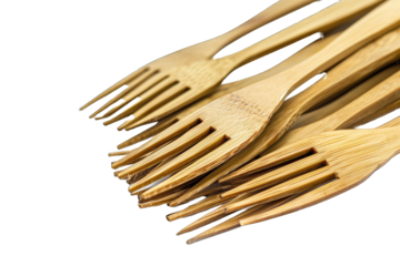 vintage-style wooden forks 